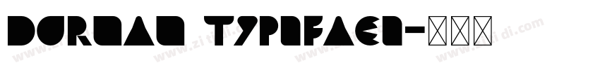 Dornan Typeface字体转换